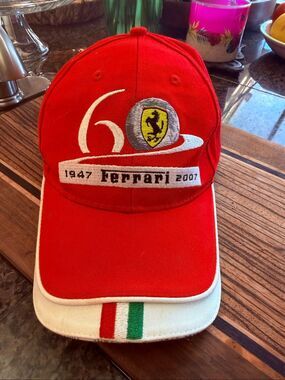Ferrari official licensed 60th anniversary Cap in excellent preowned condition